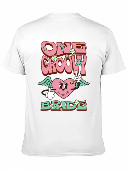 One Groovy Bride T-Shirt - Retro Wedding
