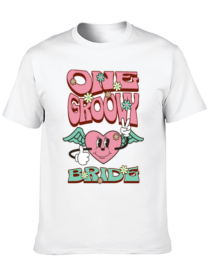 One Groovy Bride T-Shirt - Retro Wedding