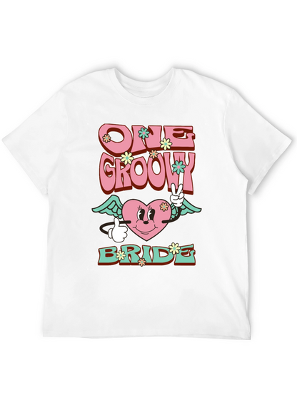 One Groovy Bride T-Shirt - Retro Wedding