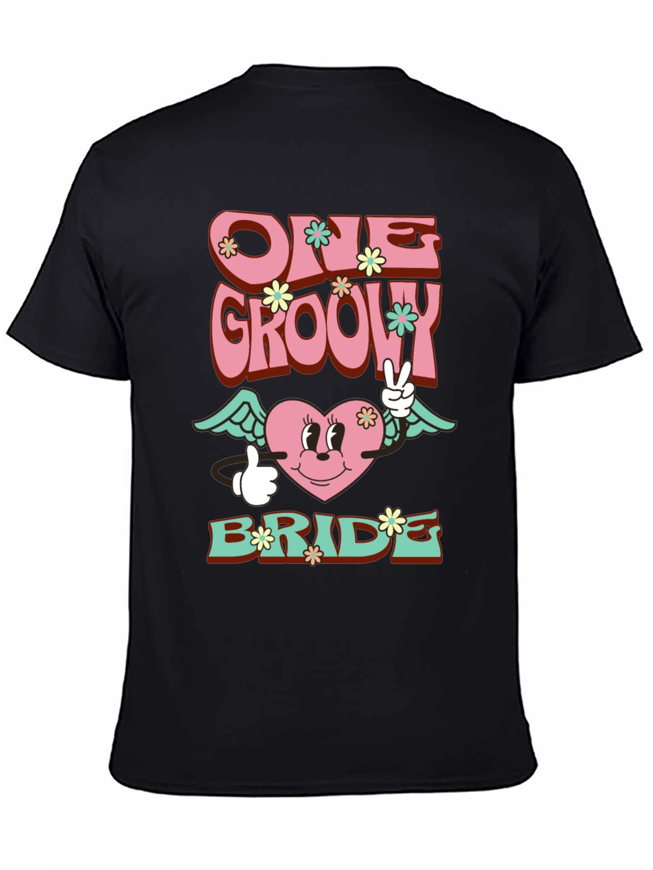 One Groovy Bride T-Shirt - Retro Wedding
