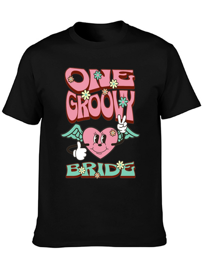 One Groovy Bride T-Shirt - Retro Wedding