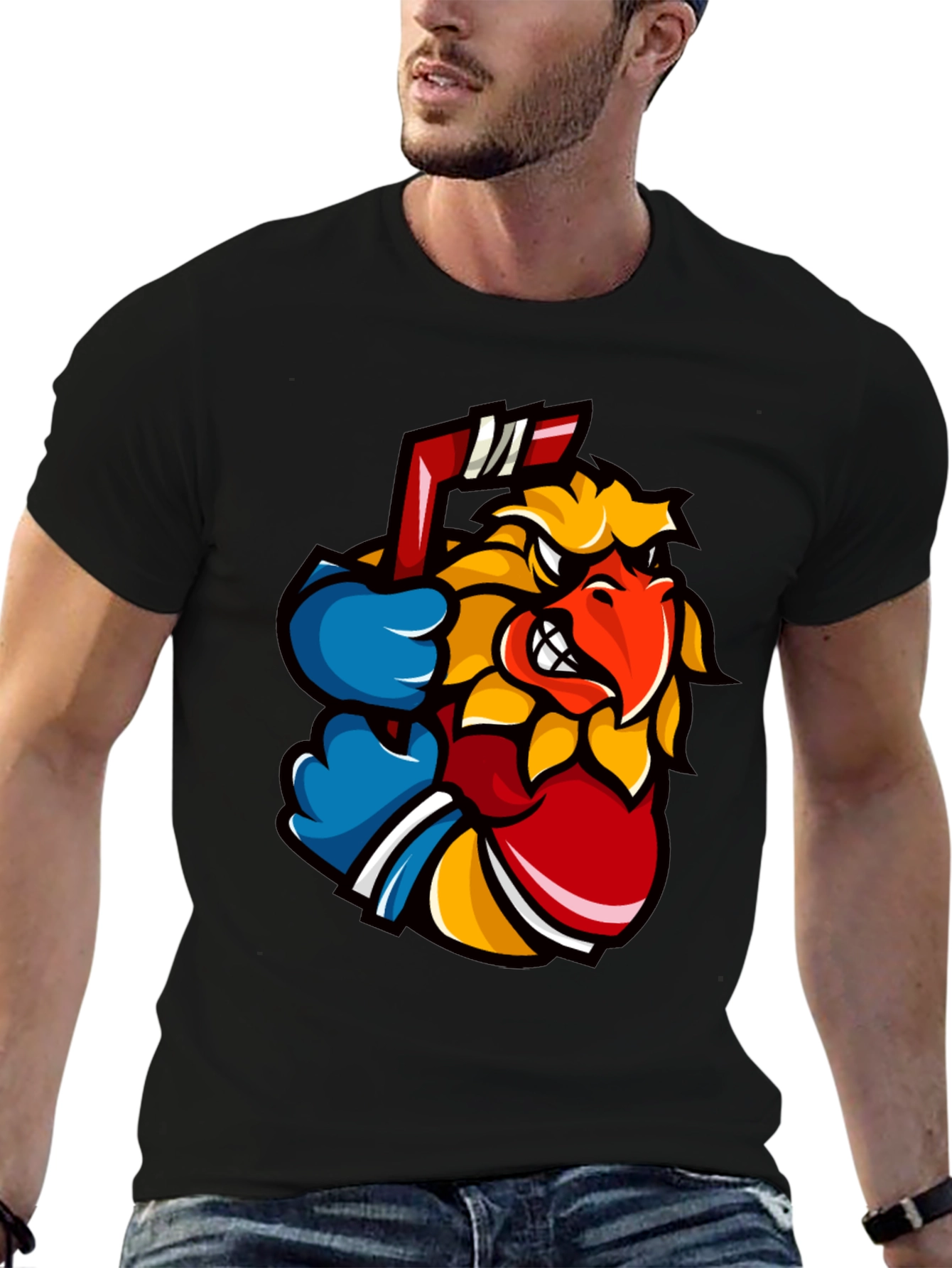 Cool Bird Hockey T-Shirt - Black