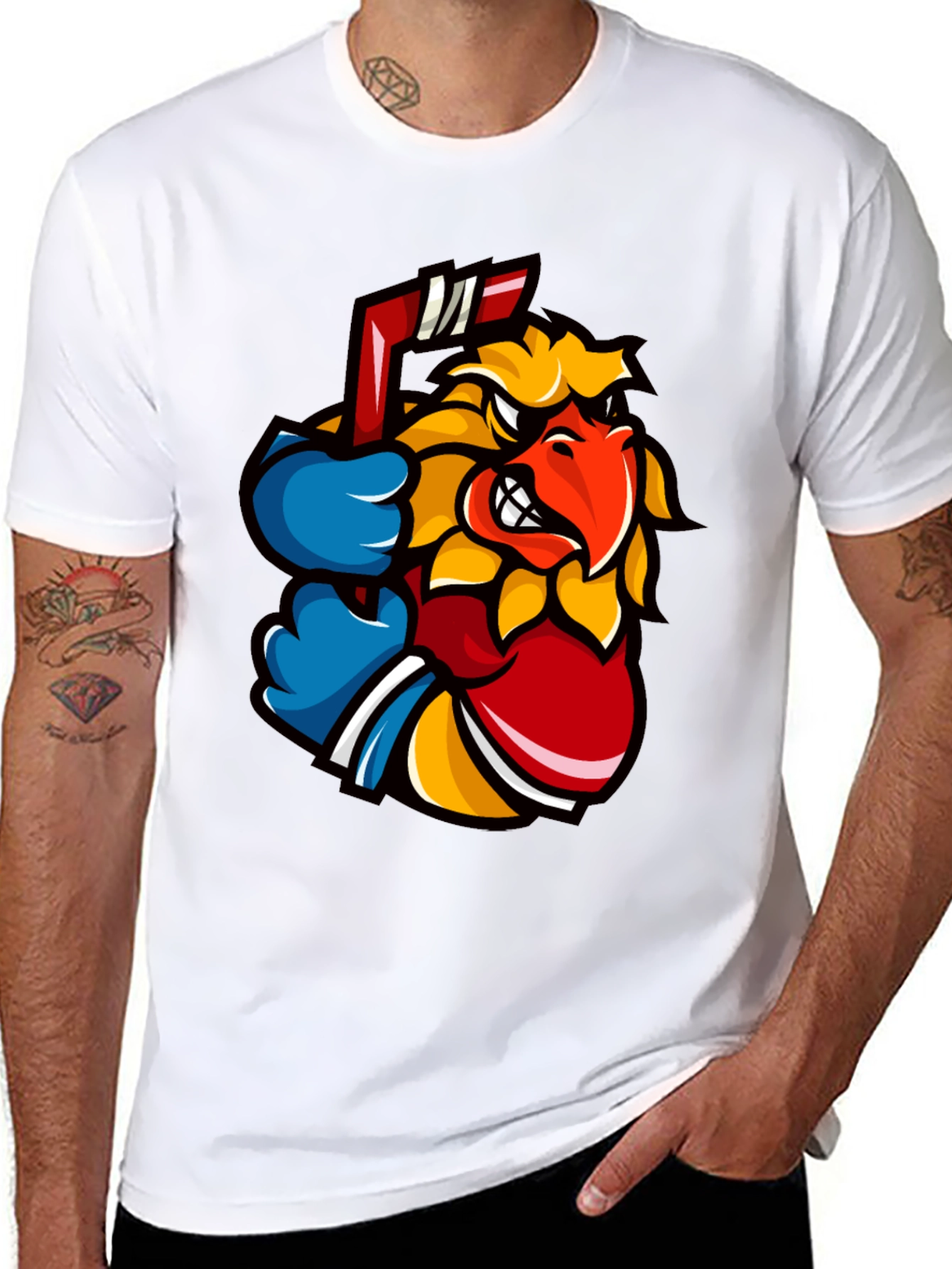 Cool Bird Hockey T-Shirt - Black