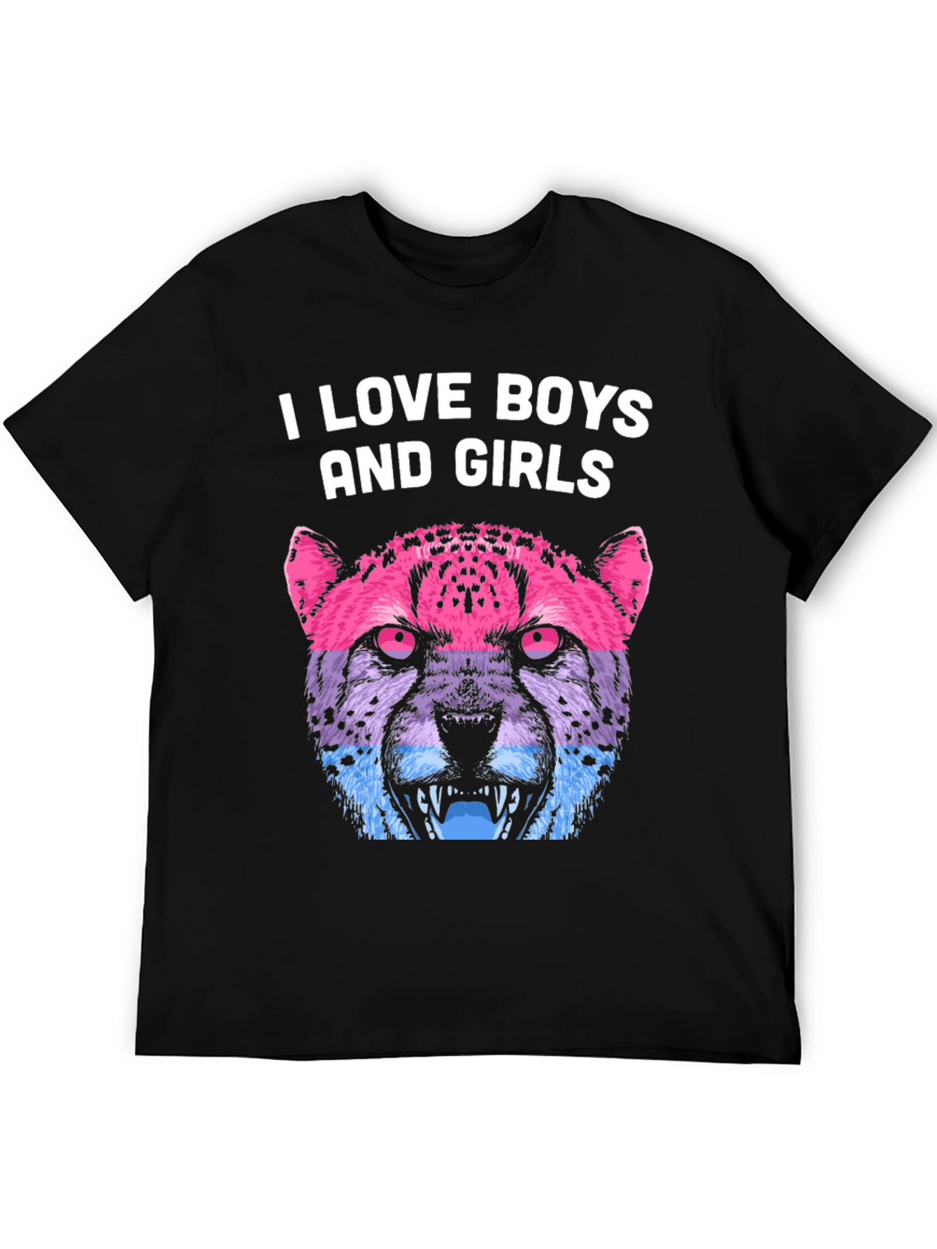I Love Boys and Girls Cheetah Graphic Tee