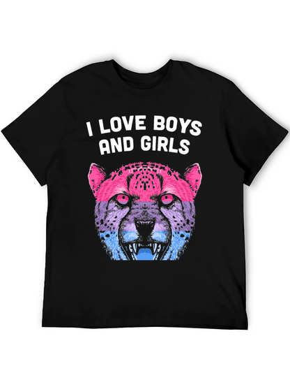 I Love Boys and Girls Cheetah Graphic Tee