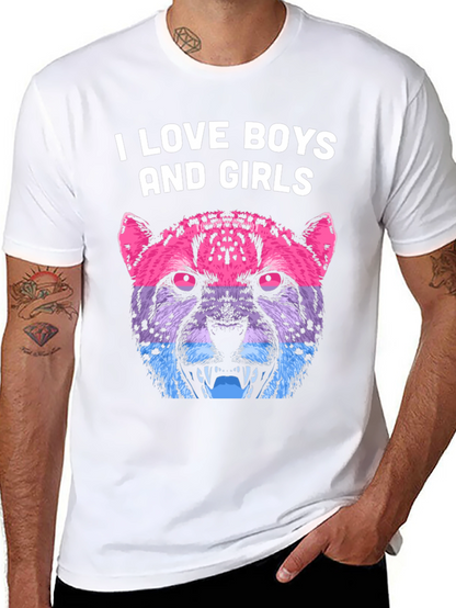 I Love Boys and Girls Cheetah Graphic Tee