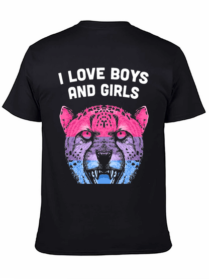I Love Boys and Girls Cheetah Graphic Tee