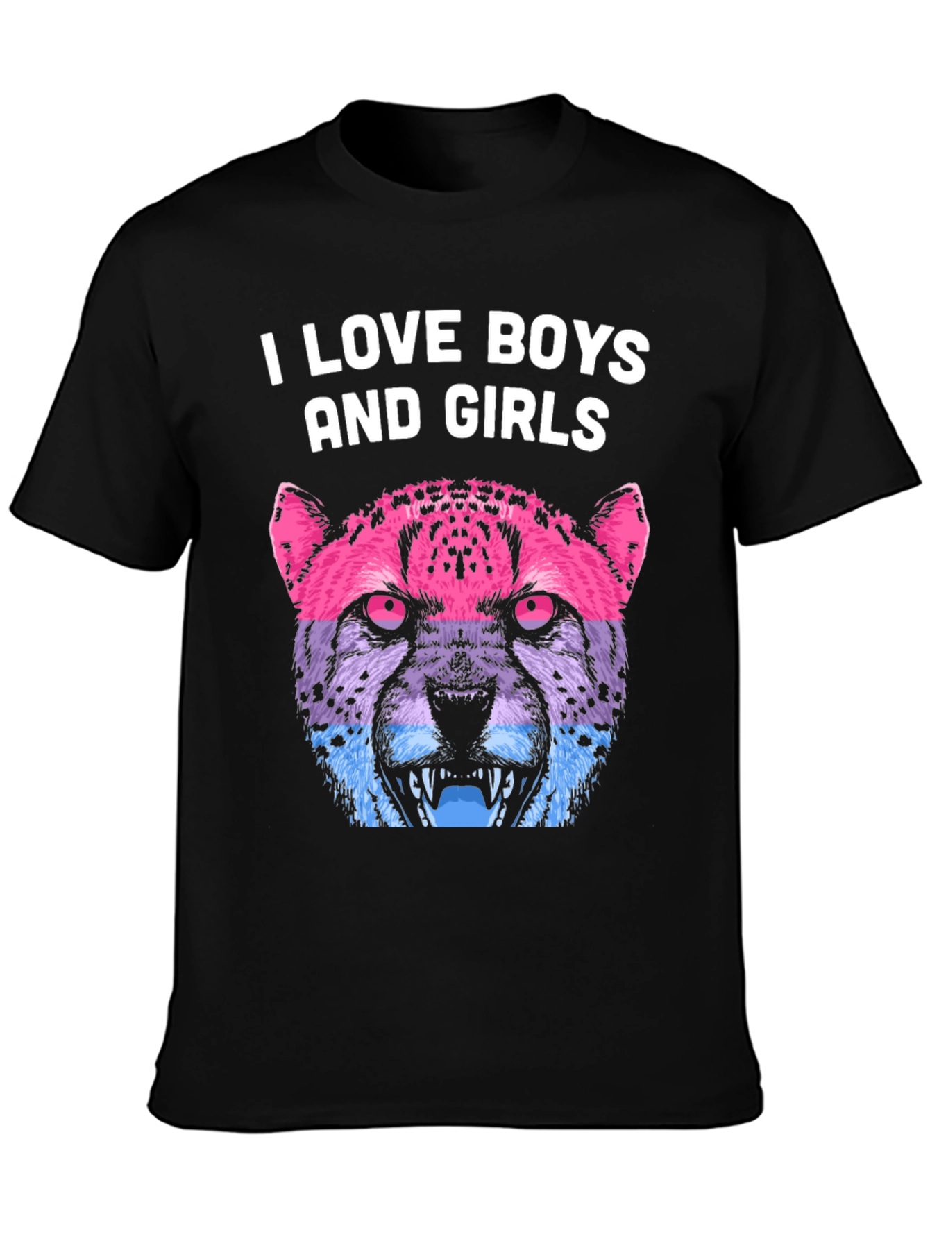 I Love Boys and Girls Cheetah Graphic Tee