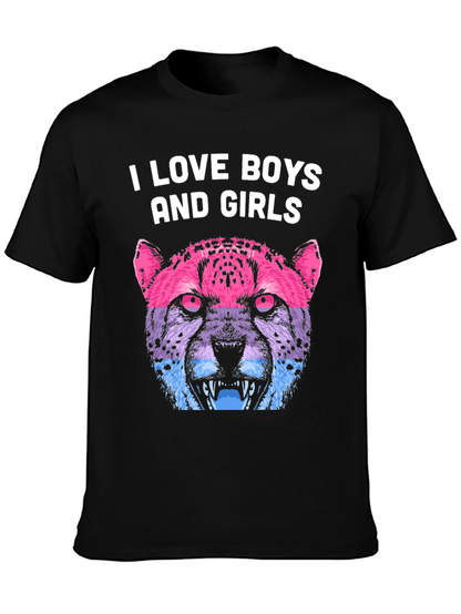 I Love Boys and Girls Cheetah Graphic Tee