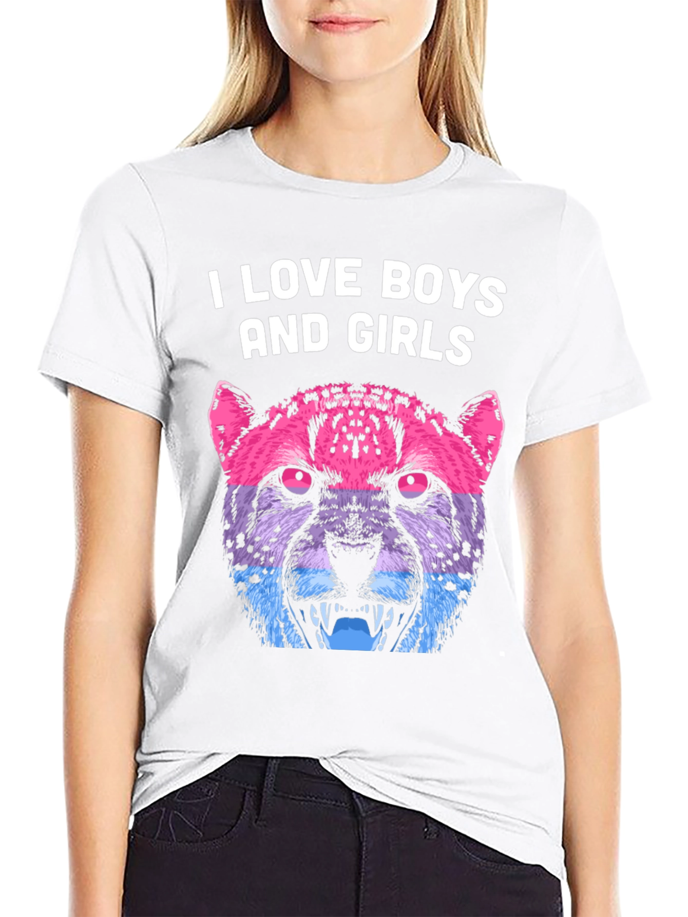 I Love Boys and Girls Cheetah Graphic Tee