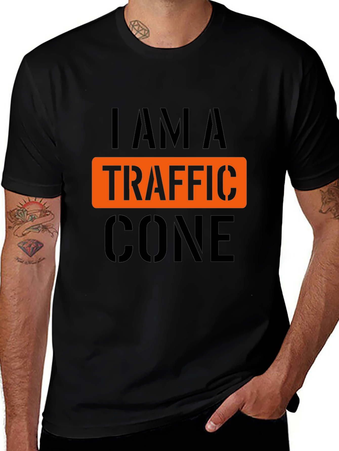 I Am A Traffic Cone Graphic T-Shirt