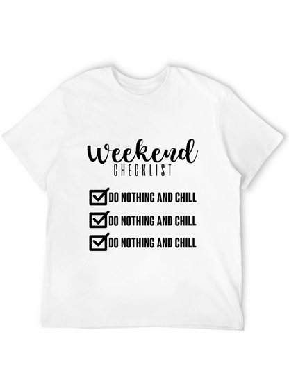 Weekend Checklist Graphic T-Shirt