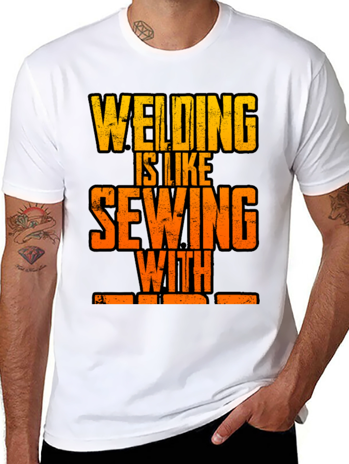 Welding is Like Sewing with Fire T-Shirt