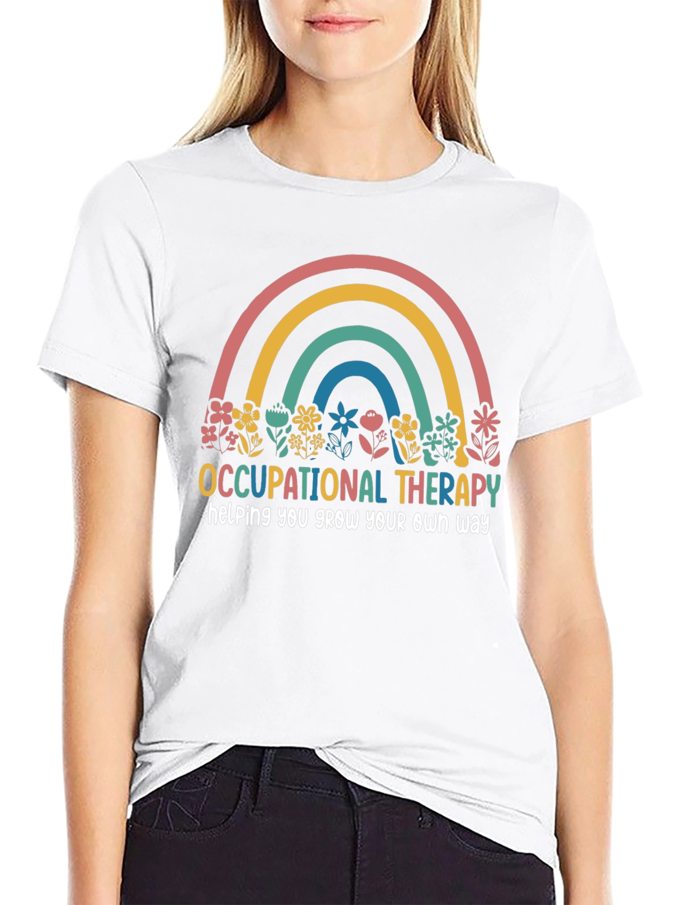 Occupational Therapy Rainbow Graphic T-Shirt