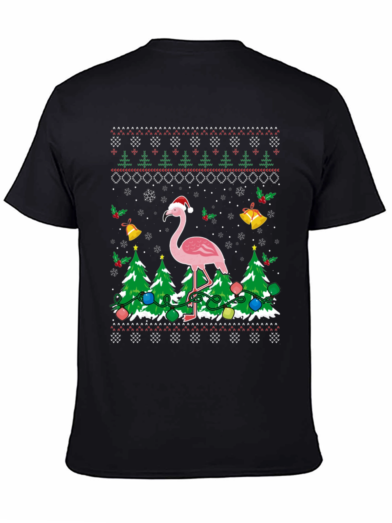 Flamingo Christmas Sweater T-Shirt