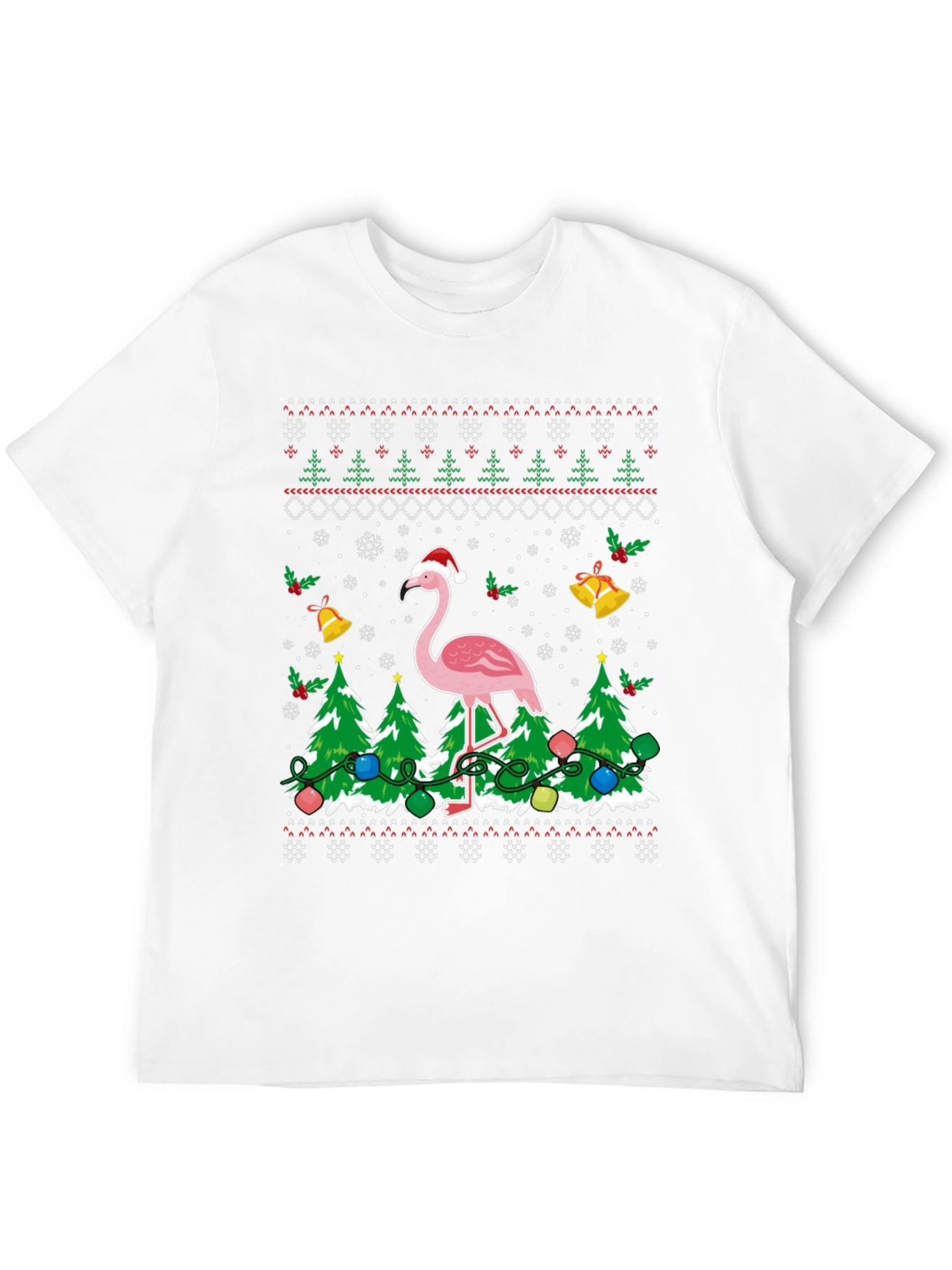 Flamingo Christmas Sweater T-Shirt