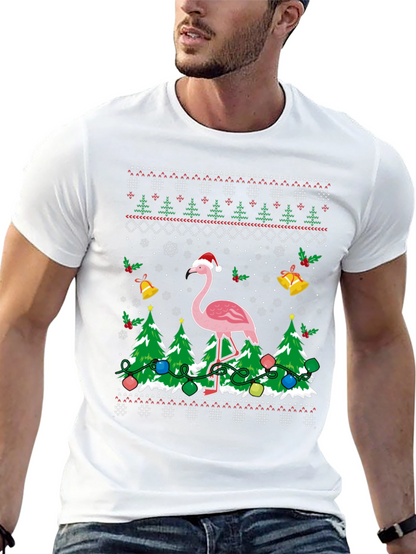 Flamingo Christmas Sweater T-Shirt