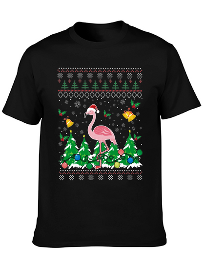 Flamingo Christmas Sweater T-Shirt
