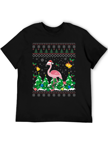 Flamingo Christmas Sweater T-Shirt