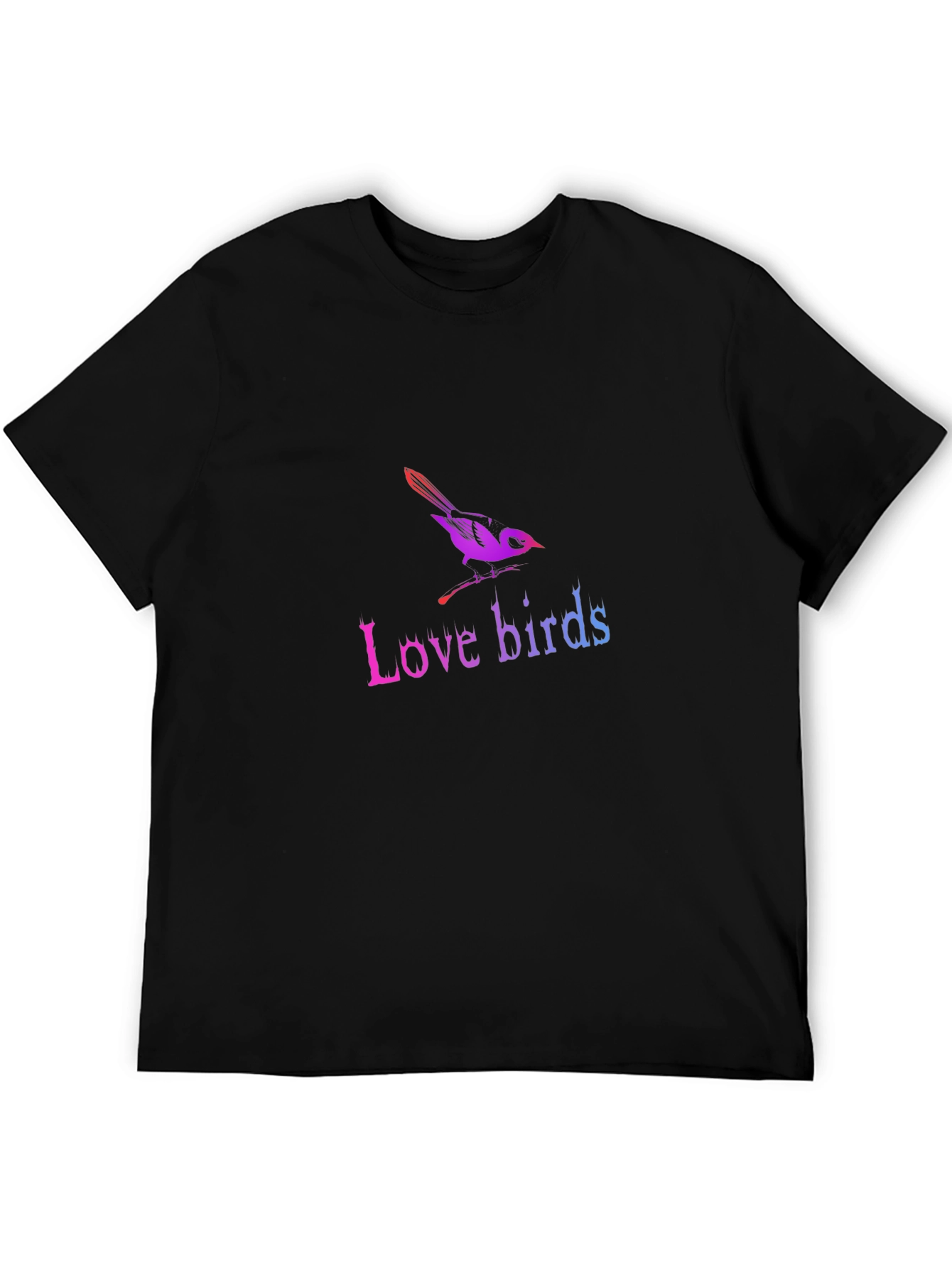 Love Birds Graphic T-Shirt - Trendy Casual Tee