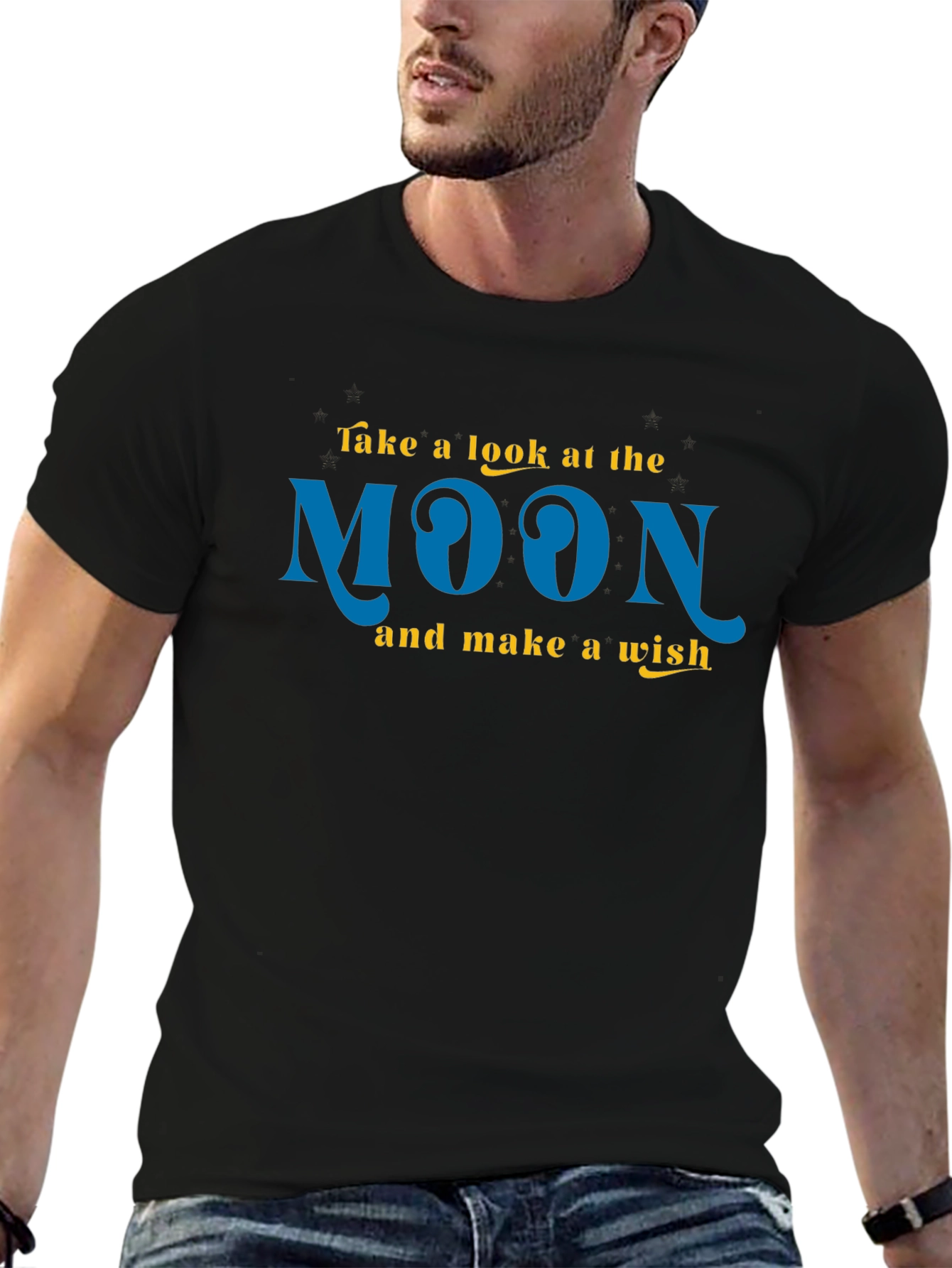 Moon Wish Graphic Tee - Black