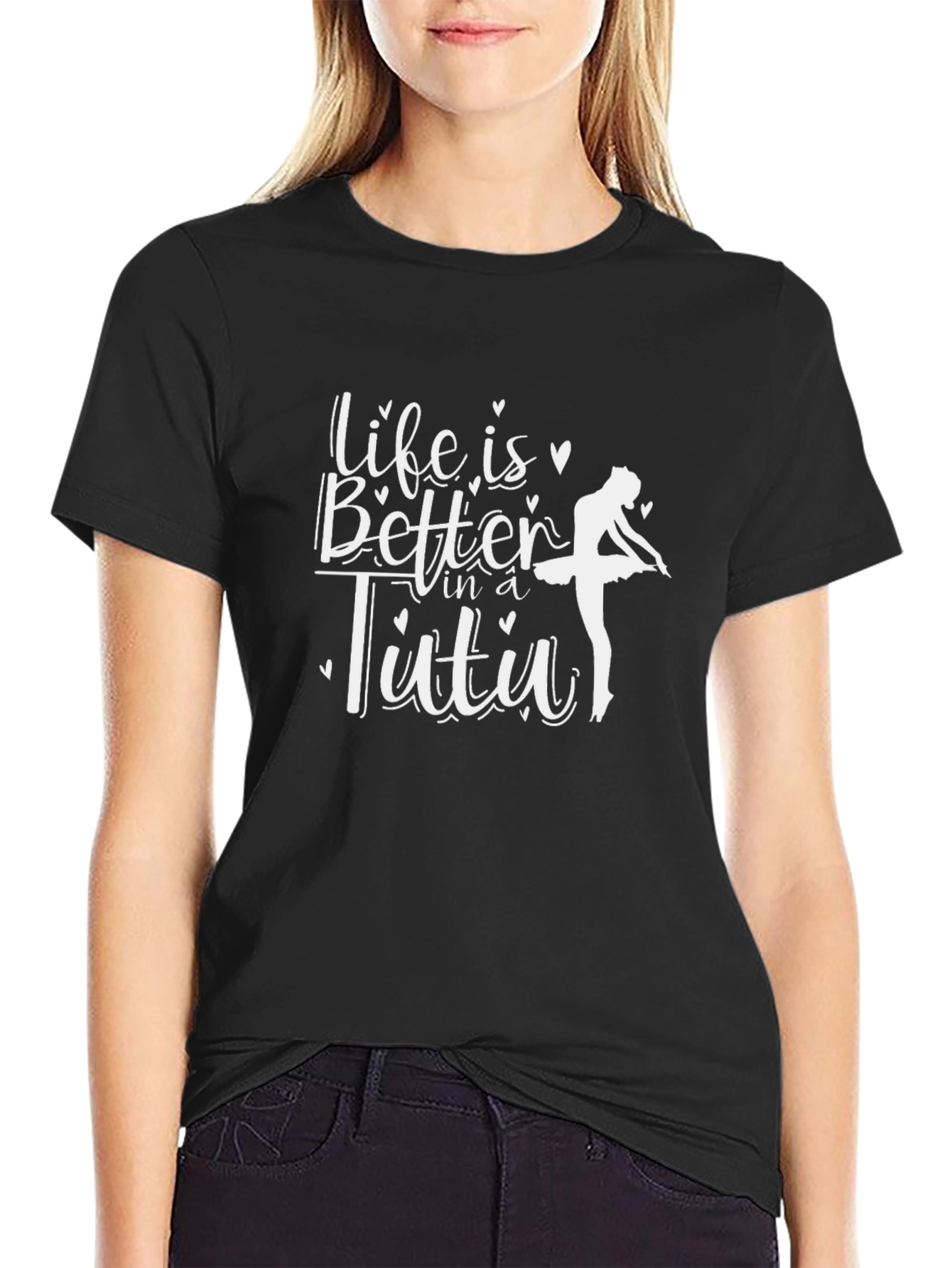 Life is Better in a Tutu Black T-Shirt