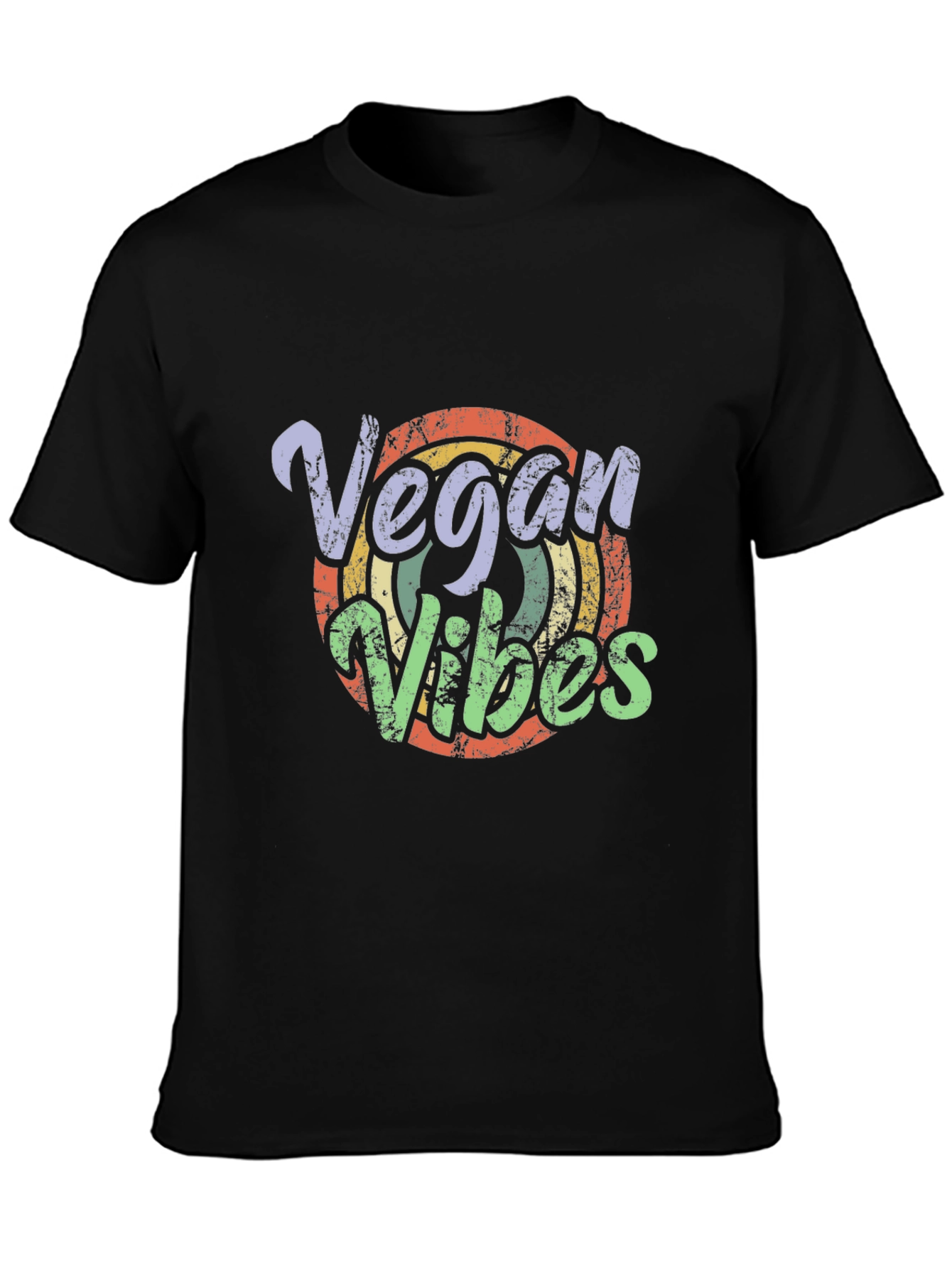 Vegan Vibes Retro T-Shirt