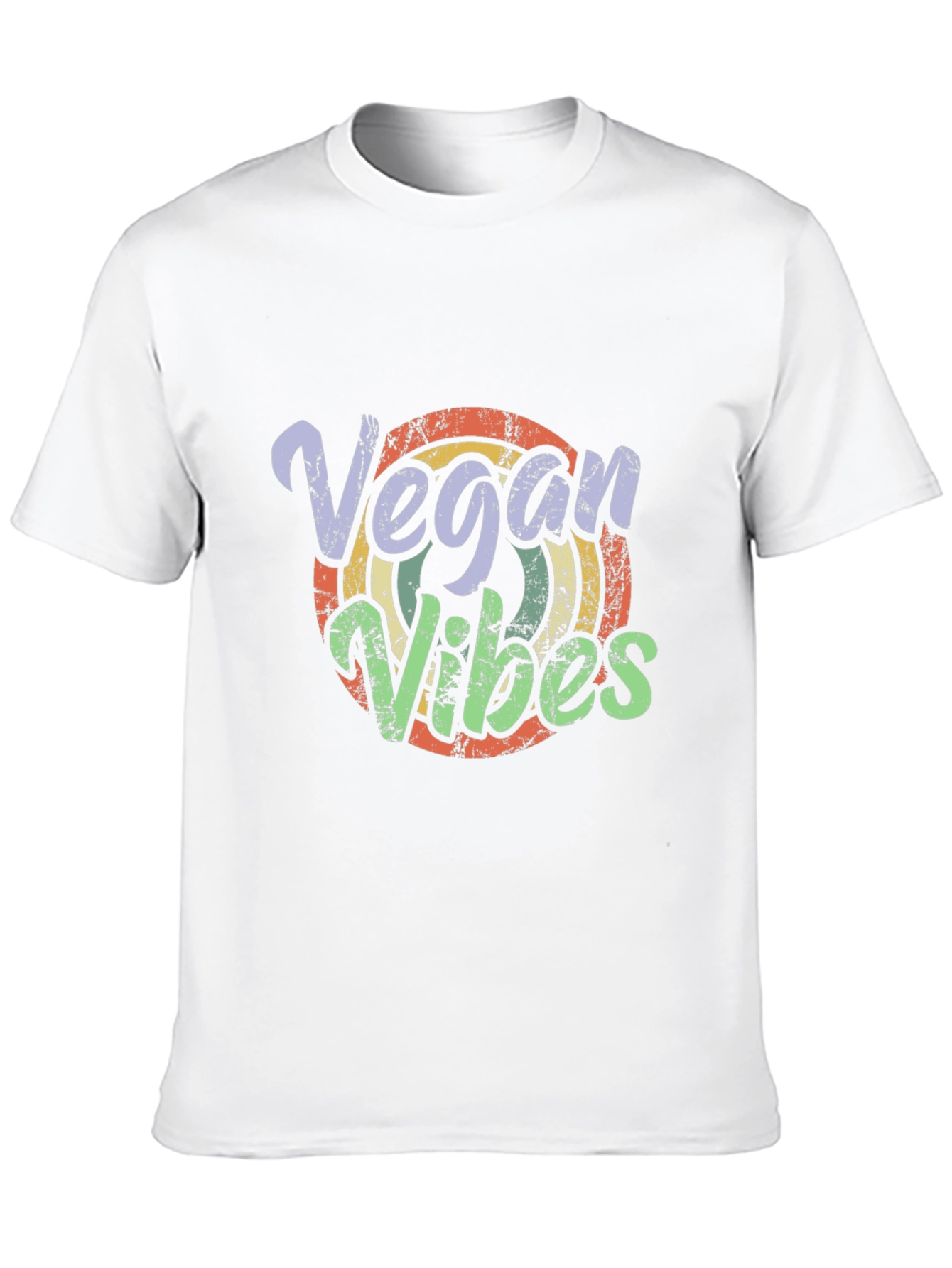 Vegan Vibes Retro T-Shirt