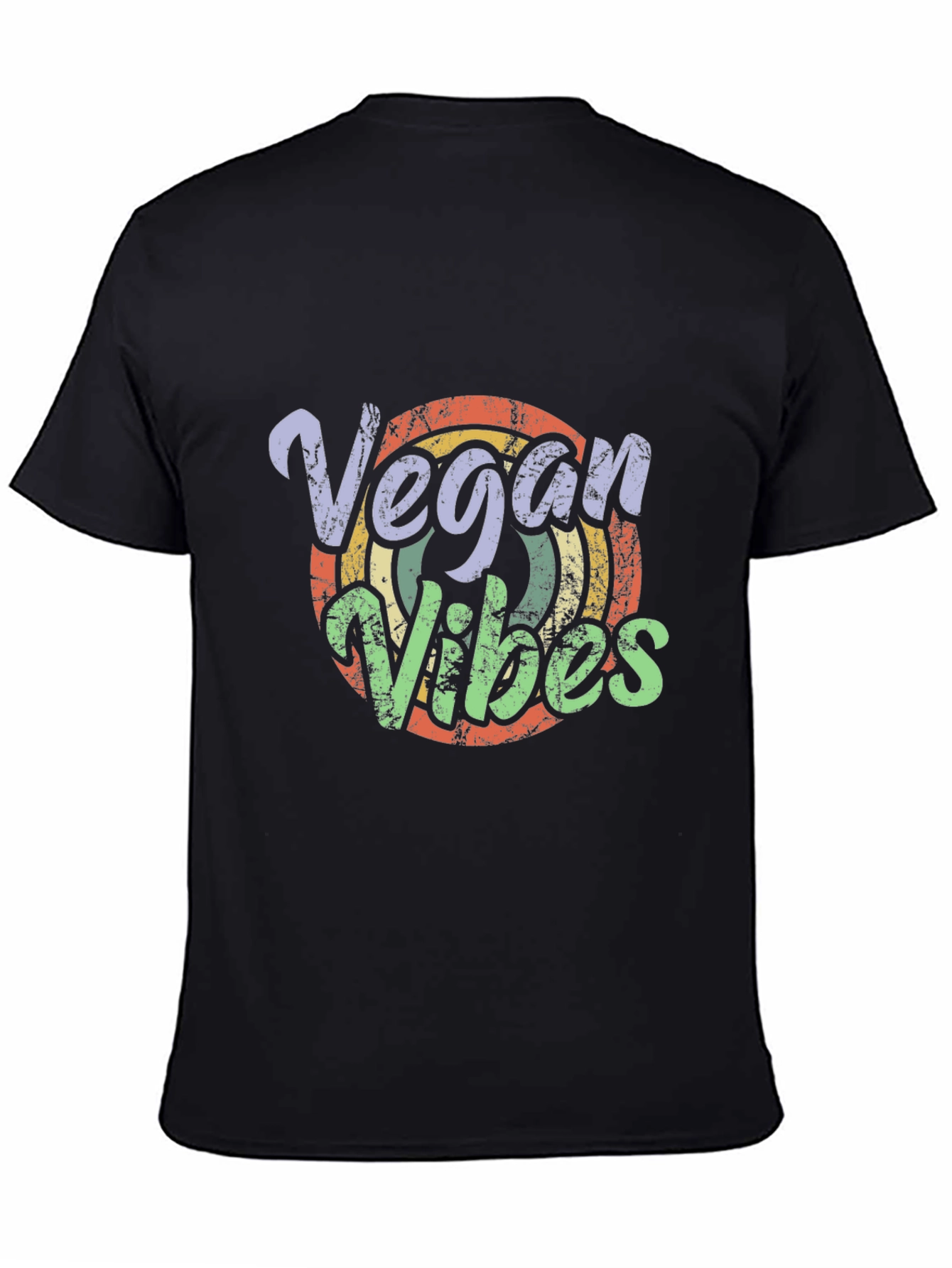 Vegan Vibes Retro T-Shirt
