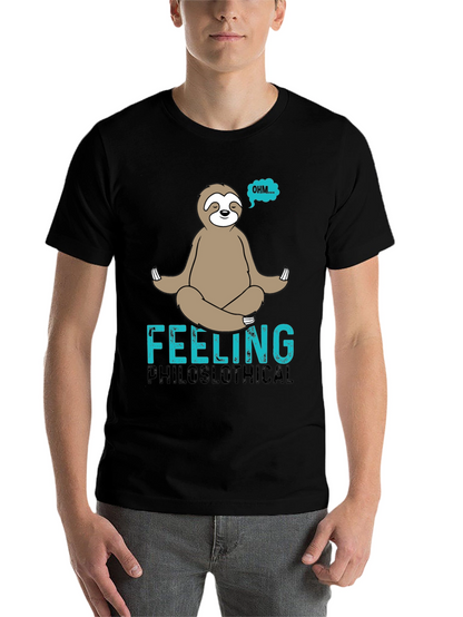 Philoslothical T-Shirt - Funny Meditating Sloth Tee