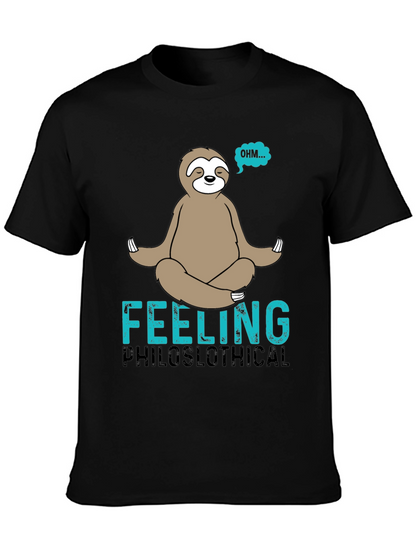 Philoslothical T-Shirt - Funny Meditating Sloth Tee