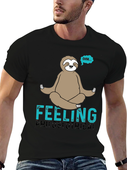 Philoslothical T-Shirt - Funny Meditating Sloth Tee