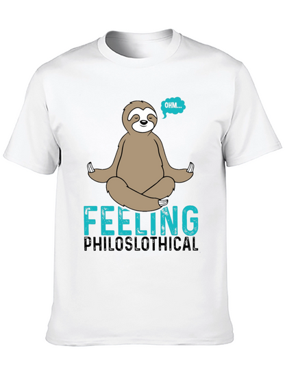 Philoslothical T-Shirt - Funny Meditating Sloth Tee