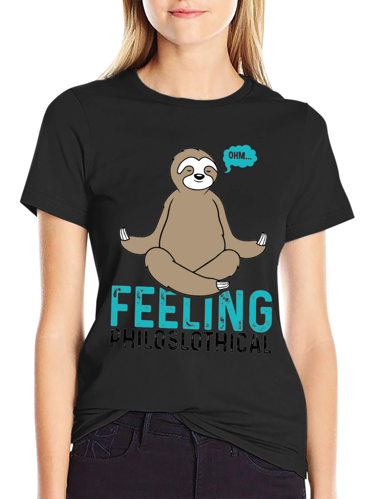 Philoslothical T-Shirt - Funny Meditating Sloth Tee