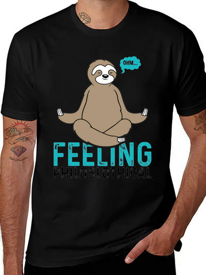 Philoslothical T-Shirt - Funny Meditating Sloth Tee