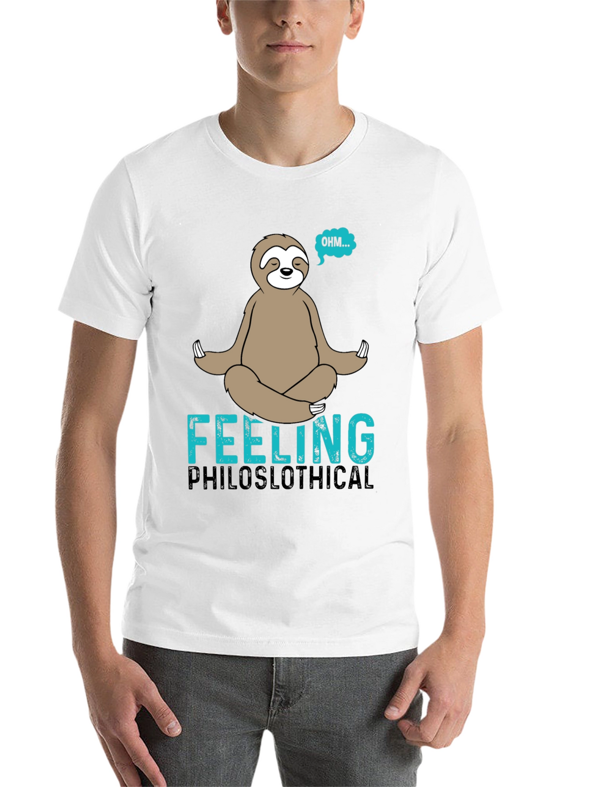 Philoslothical T-Shirt - Funny Meditating Sloth Tee