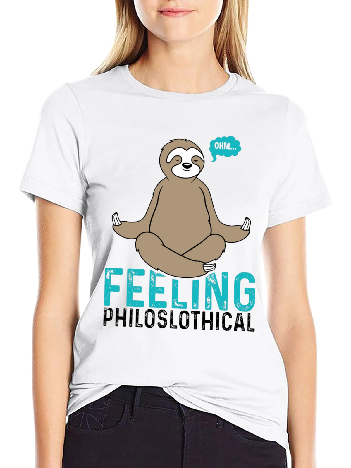 Philoslothical T-Shirt - Funny Meditating Sloth Tee