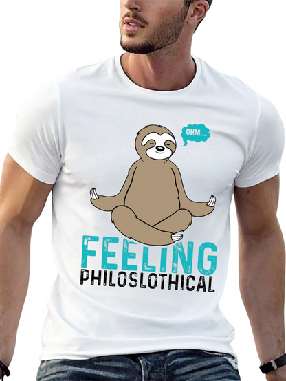 Philoslothical T-Shirt - Funny Meditating Sloth Tee