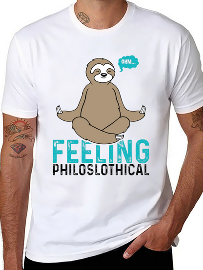 Philoslothical T-Shirt - Funny Meditating Sloth Tee