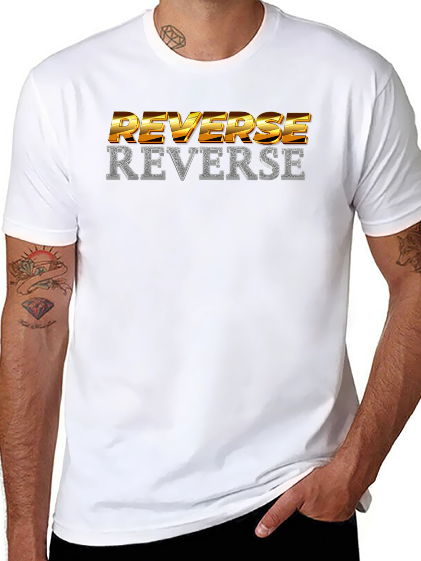 Reverse Graphic Tee - Black