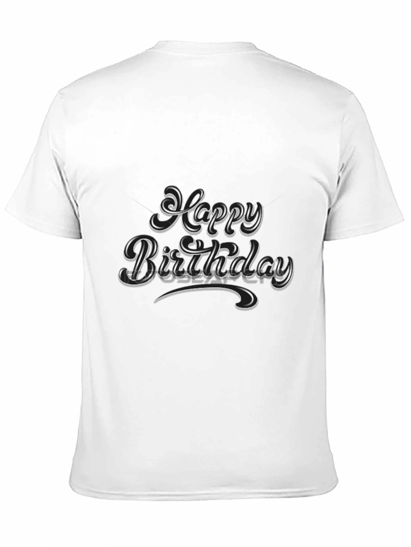 Happy Birthday Black Graphic Tee