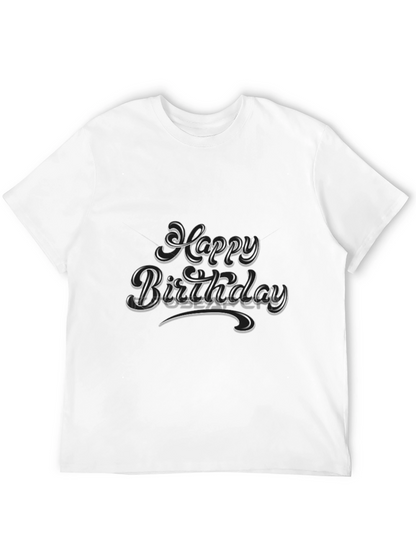 Happy Birthday Black Graphic Tee