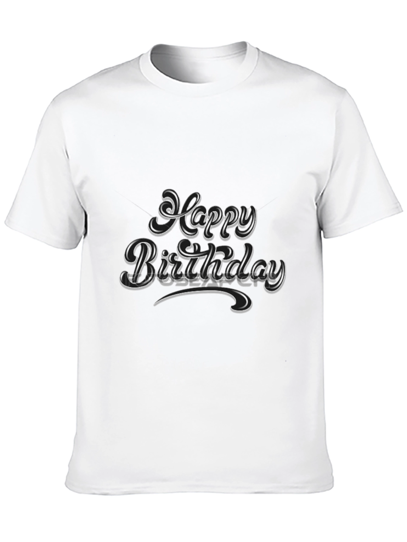 Happy Birthday Black Graphic Tee