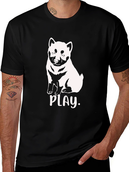 Dog Lover Black T-Shirt - Play Design