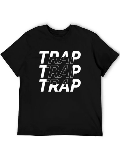 Trap Graphic Print Tee - Black