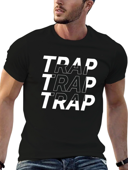 Trap Graphic Print Tee - Black
