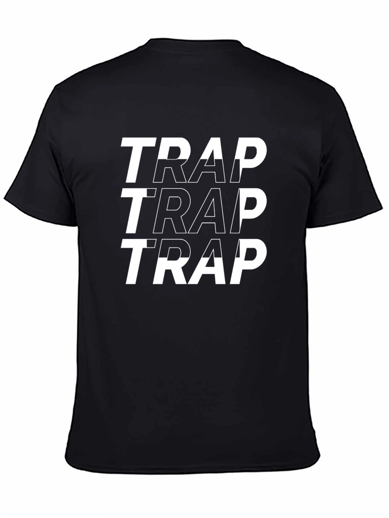 Trap Graphic Print Tee - Black