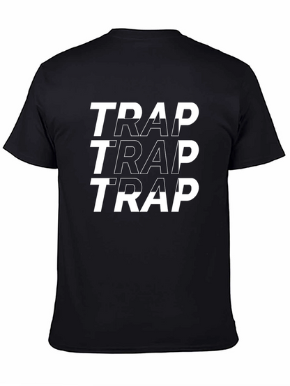 Trap Graphic Print Tee - Black
