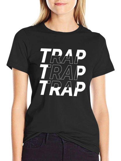 Trap Graphic Print Tee - Black