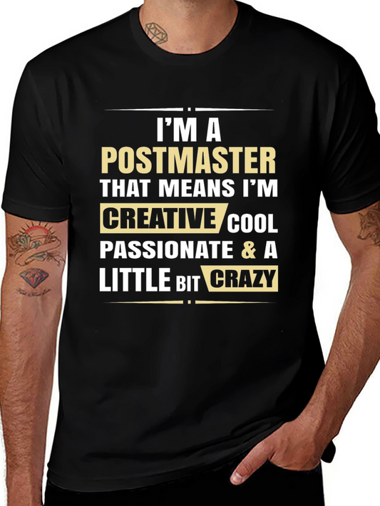 Postmaster Creative Cool Crazy Graphic Tee